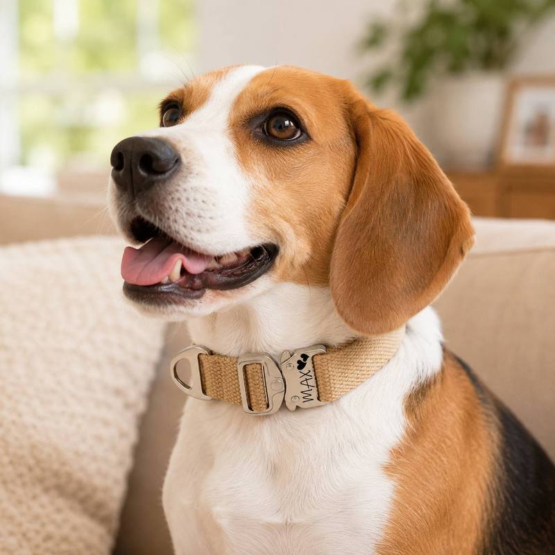 Outdoor Adventure Names - Collier tactique personnalisé pour chien -