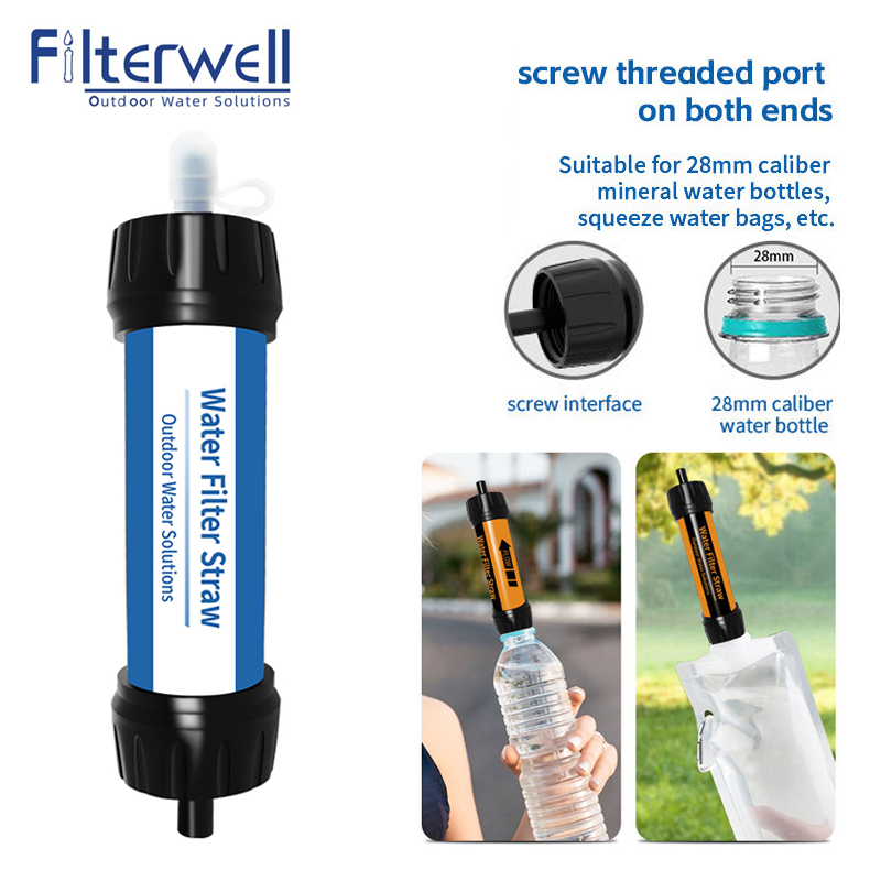 Water Filter Straw - Filterwell Camping filtre eau paille Mini