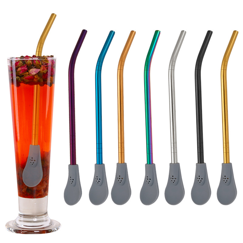 Water Filter Straw - Paille filtrante détachable en acier inoxydable,