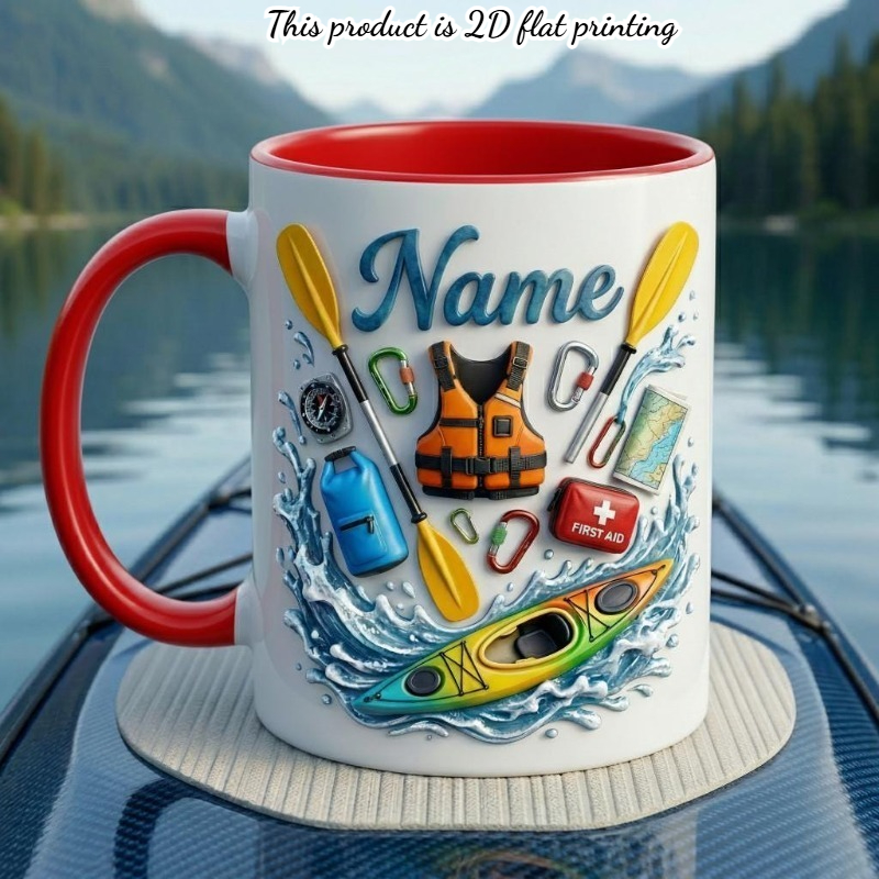 Outdoor Adventure Names - 1 tasse personnalisée pour kayak, 11