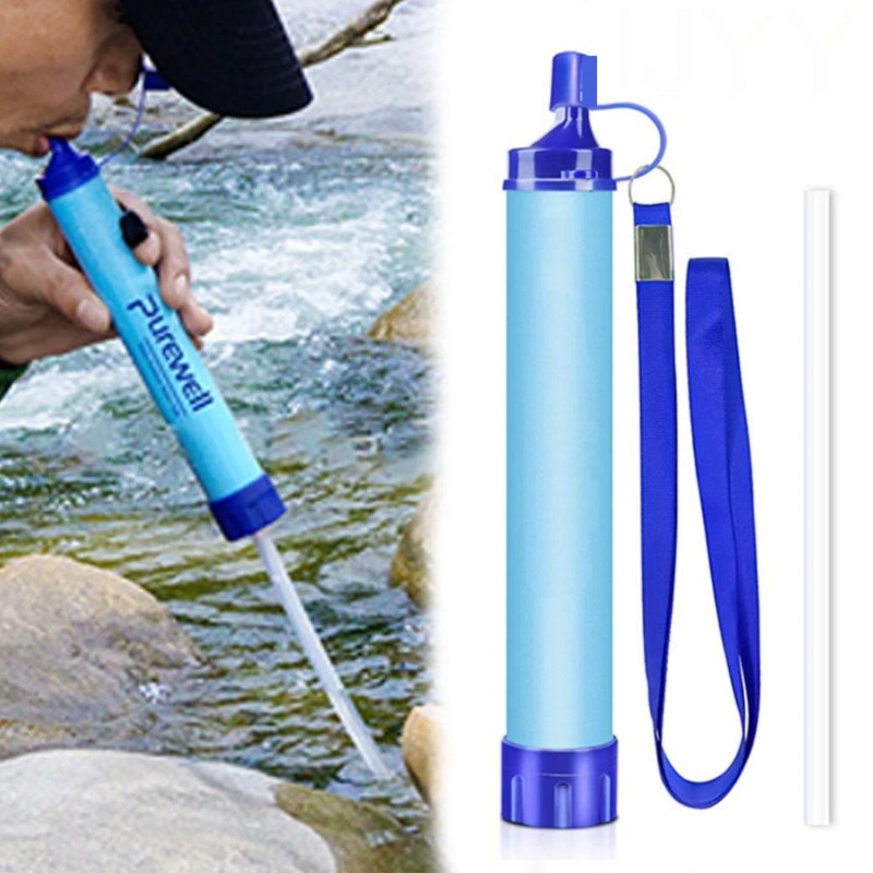Outdoor Adventure Gear - Paille filtrante portable pour randonnée, purificateur