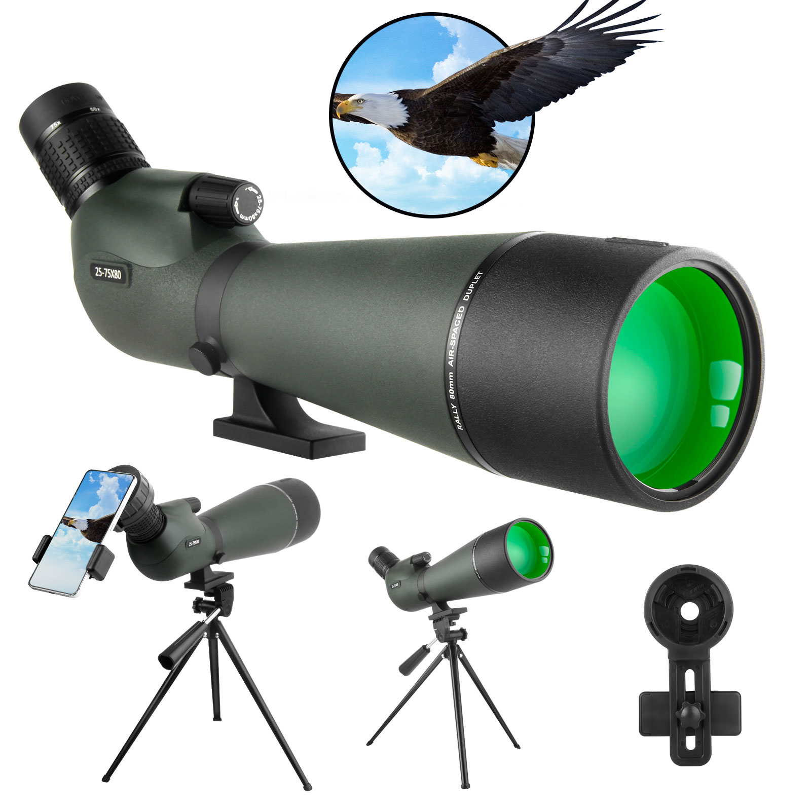 Télescope 25-75x80, monoculair - Outdoor Adventure Watches avis et prix