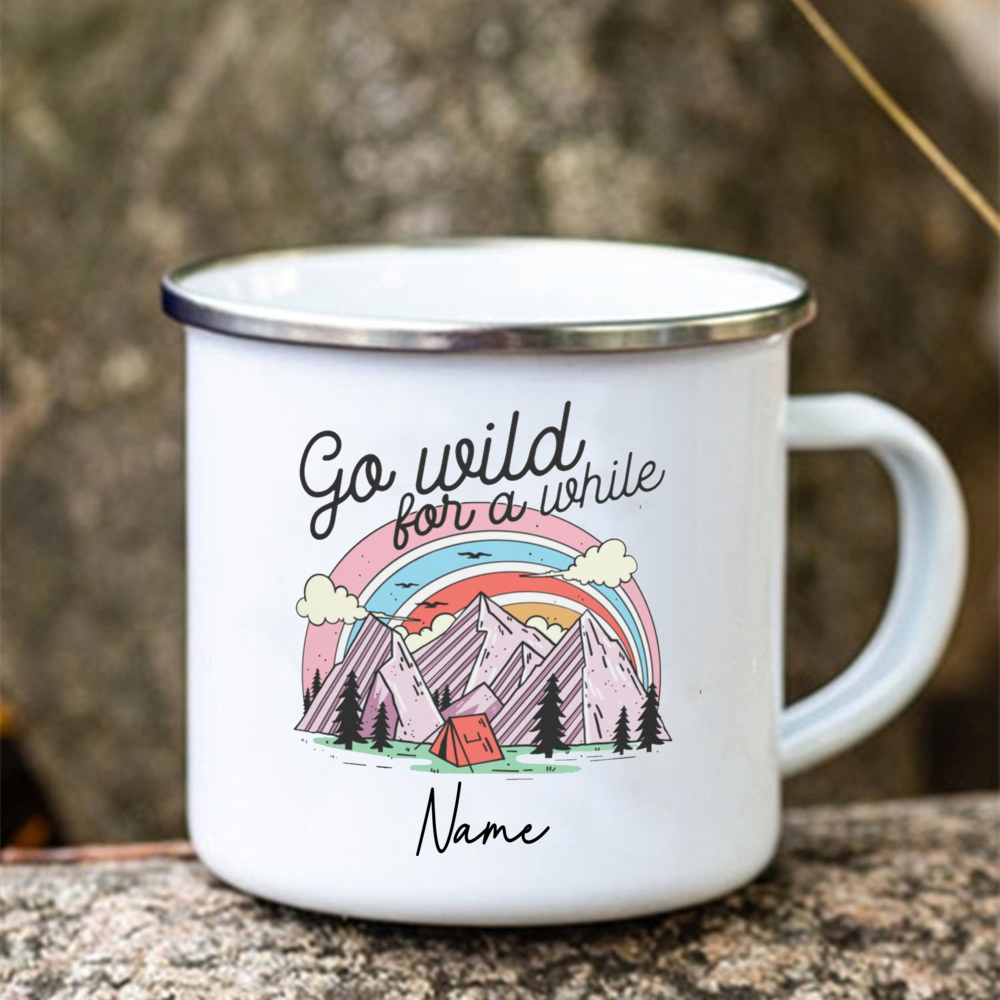 Tasses personnalisées en émail - Outdoor Adventure Names avis et prix
